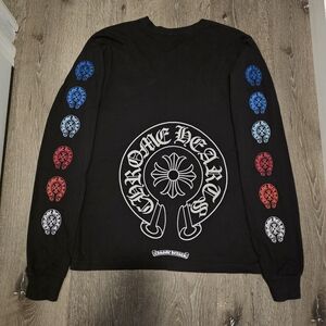 Chrome Hearts Multi Color Horseshoe Mens Medium Long Sleeve Shirt
